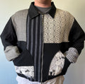 BLACK & WHITE PATCHWORK JACKET - XXL